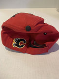 Red Calgary Flames NHL Forty Seven Brand Youth Velcro Ball Hat Cap