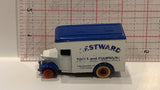 White Westward Parcels Van Ledo Toy Diecast Car
