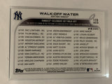 #119 Walk-Off Water New York Yankees 2022 Topps Series 1 Baseball Card MLB