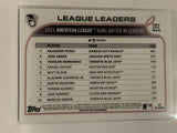 #202 Perez Abreu Hernandez  Batted in Leaders 2022 Topps Series 1 Baseball Card MLB