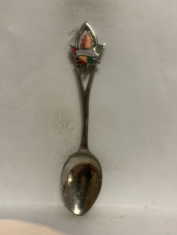 Victoria BC Canada Maple Leaf Souvenir Spoon
