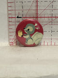 Squirrel Holding Acorn Nut Button Pinback