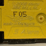 Yellow 5 Alarm Fire Truck ©2002 Hot Wheels Diecast Car DQ