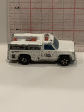 White Bomb Squad Truck 1974 Hot Wheels Toy Diecast Car