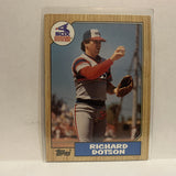 #720 Richard Dotson Chicago White Sox 1987 Topps Baseball Card IN