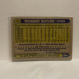 #720 Richard Dotson Chicago White Sox 1987 Topps Baseball Card IN