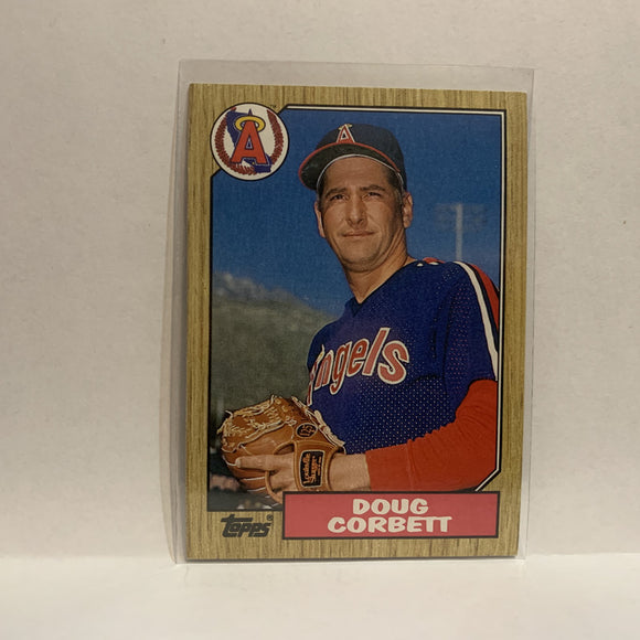 #359 Doug Corbett Los Angeles Angels 1987 Topps Baseball Card IN