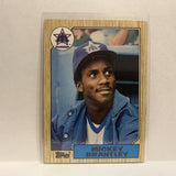 #347 Mickey Brantley  Seattle Mariners 1987 Topps Baseball Card IN