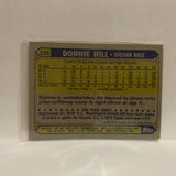 #339 Donnie Hill Oakland Athletics 1987 Topps Baseball Card IN