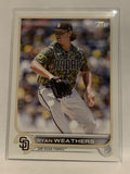 #70 Ryan Weathers San Diego Padres 2022 Topps Series 1 Baseball Card MLB