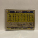 #322 Chris Bando Cleveland Indians 1987 Topps Baseball Card IN