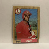 #399 Curt Ford St Louis Cardinals 1987 Topps Baseball Card IN