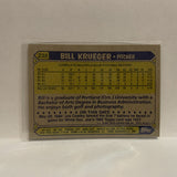 #238 Bill Krueger Oakland Athletics 1987 Topps Baseball Card IN