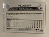 #145 Joey Wendle Tampa Bay Rays 2022 Topps Series 1 Baseball Card MLB