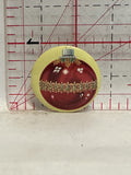 Christmas Ornament Ball Button Pinback