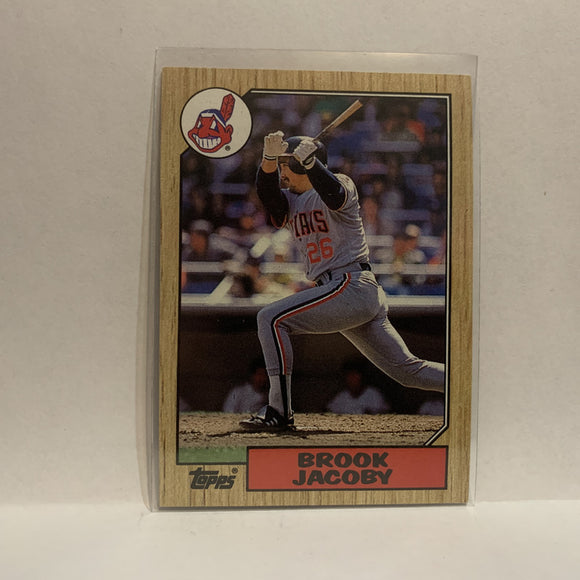 #405 Brook Jacoby Cleveland Indians 1987 Topps Baseball Card IN