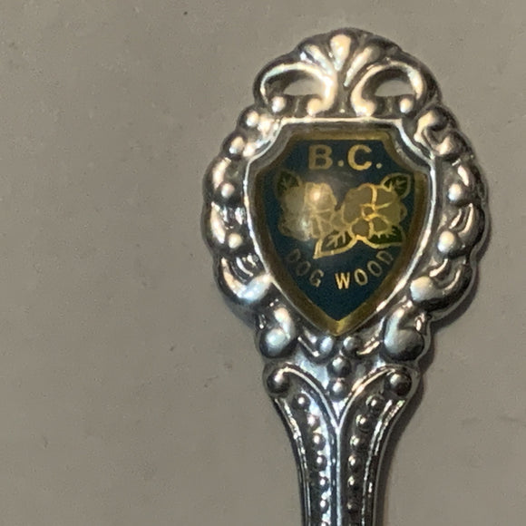 Davis Bay BC Dogwood Flower British Columbia Collectable Souvenir Spoon DQ