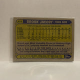 #405 Brook Jacoby Cleveland Indians 1987 Topps Baseball Card IN