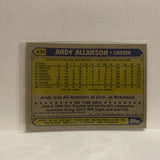 #436 Andy Allanson Topps All Star Rookie Cleveland Indians 1987 Topps Baseball Card IN