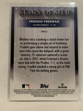 #SMLB-3  Freddie Freeman Stars of MLB Atlanta Braves 2022 Topps Series 1 Baseball Card MLB