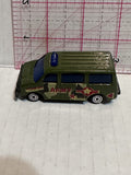 Green Camo Army Van  Unbranded Diecast Car