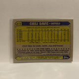 #672 Chili Davis San Francisco Giants 1987 Topps Baseball Card IN