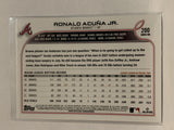 #200 Ronald Acuna Jr Atlanta Braves 2022 Topps Series 1 Baseball Card MLB