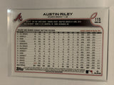 #115 Austin Riley Atlanta Braves 2022 Topps Series 1 Baseball Card MLB