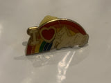 I Love Unicorn Rainbow Lapel Hat Pin DY