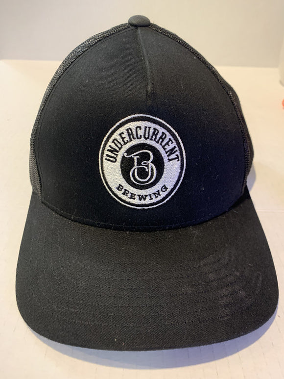 Black Undercurrent Brewing Snapback Ball Hat Cap
