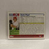 #582 Gavin Floyd Gold Philadelphia Phillies 2005 Topps Baseball Card IO