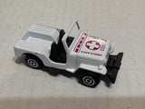 White Ambulance Jeep Unbranded Diecast Car