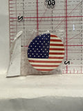 USA American Flag Button Pinback