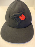 Black Toronto Blue Jays MLB New Era 6 7/8 Ball Hat Cap