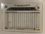 #305 Starling Marte Oakland Athletics 2022 Topps Series 1 Baseball Card MLB