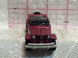Red 1948 Willys Jeepster GCD35 Matchbox Diecast Car