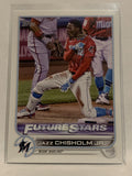 #6 Jazz Chisholm Jr Future Stars Rookie Miami Marlins 2022 Topps Series 1 Baseball Card MLB