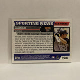 #729 Jason Bay Sporting News Pittsburgh Pirates 2005 Topps Baseball Card IO