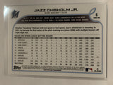 #6 Jazz Chisholm Jr Future Stars Rookie Miami Marlins 2022 Topps Series 1 Baseball Card MLB