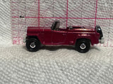 Red 1948 Willys Jeepster GCD35 Matchbox Diecast Car