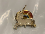 Unicorn Rainbow Lapel Hat Pin DZ