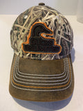 Camo Orange Ducks Unlimted Velcro Ball Hat Cap