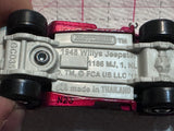 Red 1948 Willys Jeepster GCD35 Matchbox Diecast Car