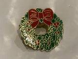 Christmas Wreath Lapel Hat Pin DZ
