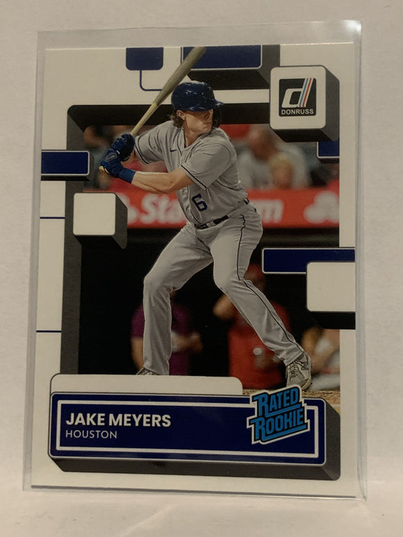 #47 Jake Meyers Rookie Houston Astros 2022 Donruss Baseball Card MLB