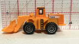 Orange Power Front End Loader Unbranded Diecast Car