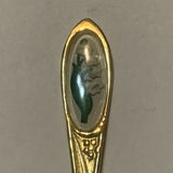 White Lily of the Valley Collectable Souvenir Spoon DR