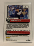 #225 Juan Soto Washington Nationals 2022 Donruss Baseball Card MLB