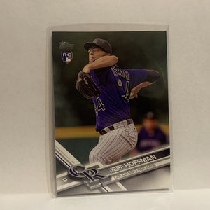 #335 Jeff Hoffman Rookie Colorado Rockies 2017 Topps Series 1 Baseball Card IO