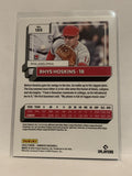 #186 Rhys Hoskins Rookie Holo Red Philadelphia Phillies 2022 Donruss Baseball Card MLB